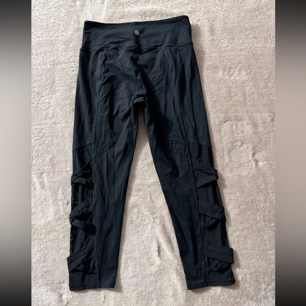 Athleta Leggings Womens Black Mid Rise Size‎ Medium - Picture 2 of 9